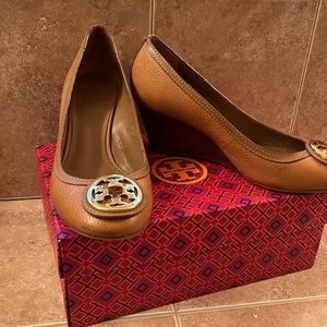 Tory Burch tan wedge